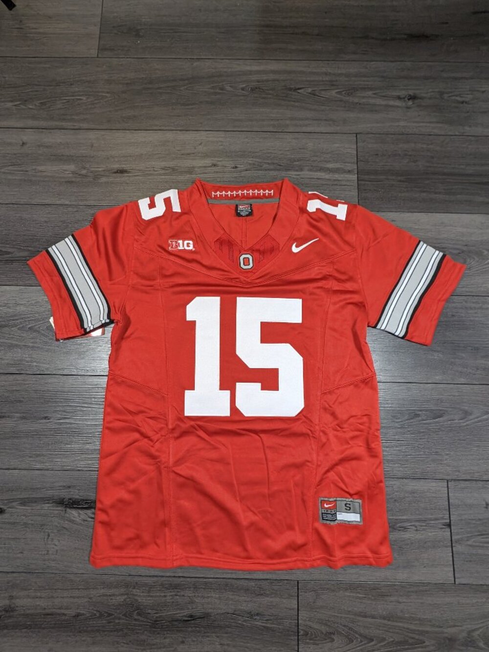 Chris Henry Jr. #15 Buckeye Stripe 2026 OSU Ohio State Football Jersey Small